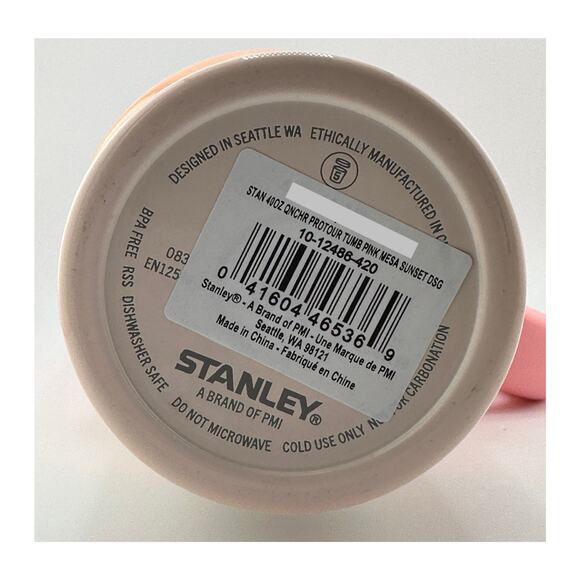 STANLEY QUENCHER PROTOUR FLIP STRAW TUMBLER, 40 OZ- PINK MESA SUNSET - Picture 5 of 5